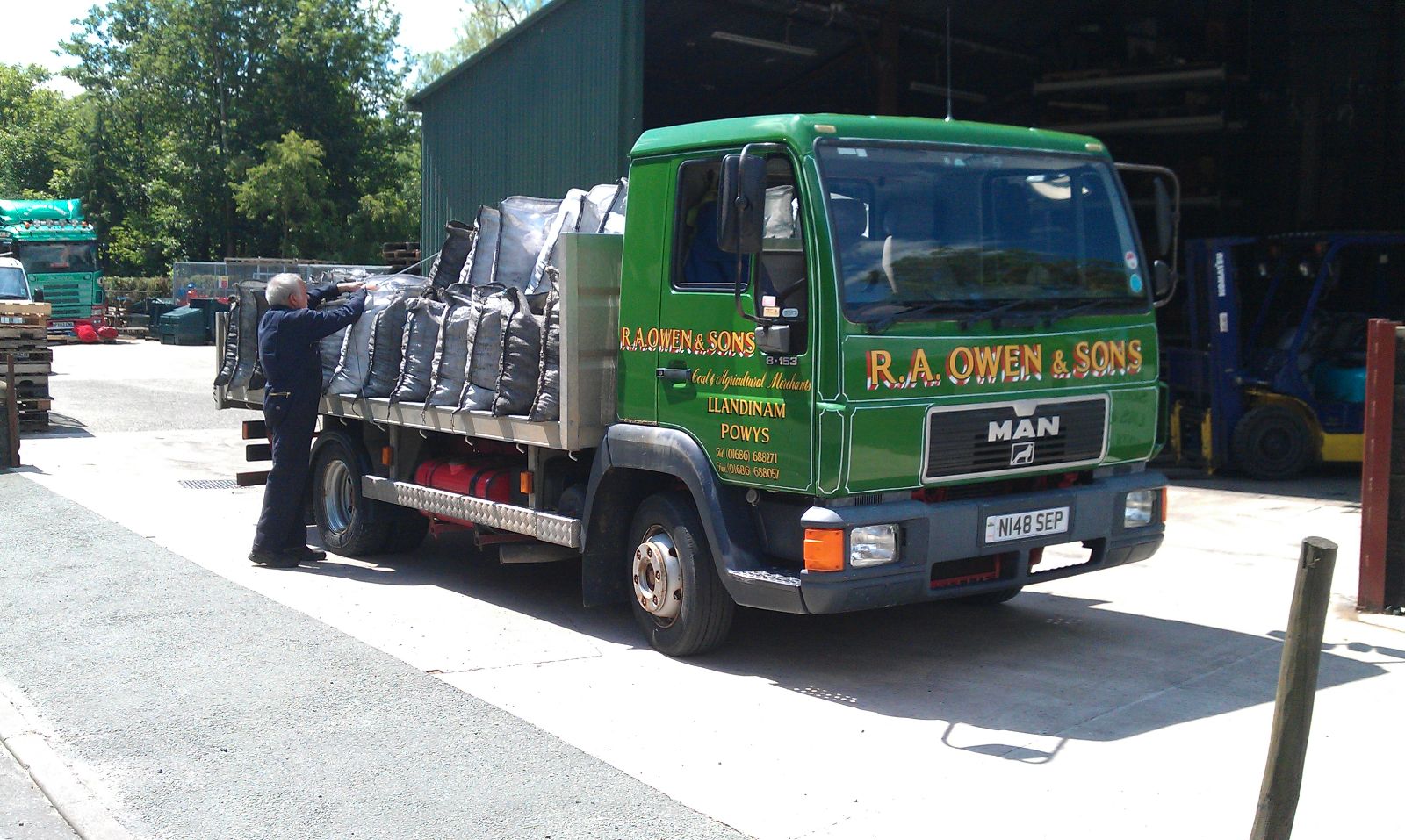 Coal Deliveries at R A Owen and Sons Coal Merchants